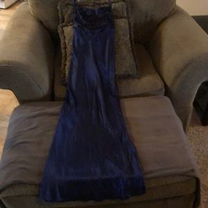 Long formal dark blue classic